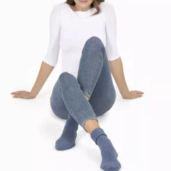 Chaussettes Torsadée Avec Revers