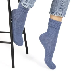 Chaussettes Torsadée Avec Revers