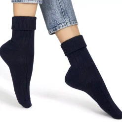 Chaussettes Torsadée Avec Revers